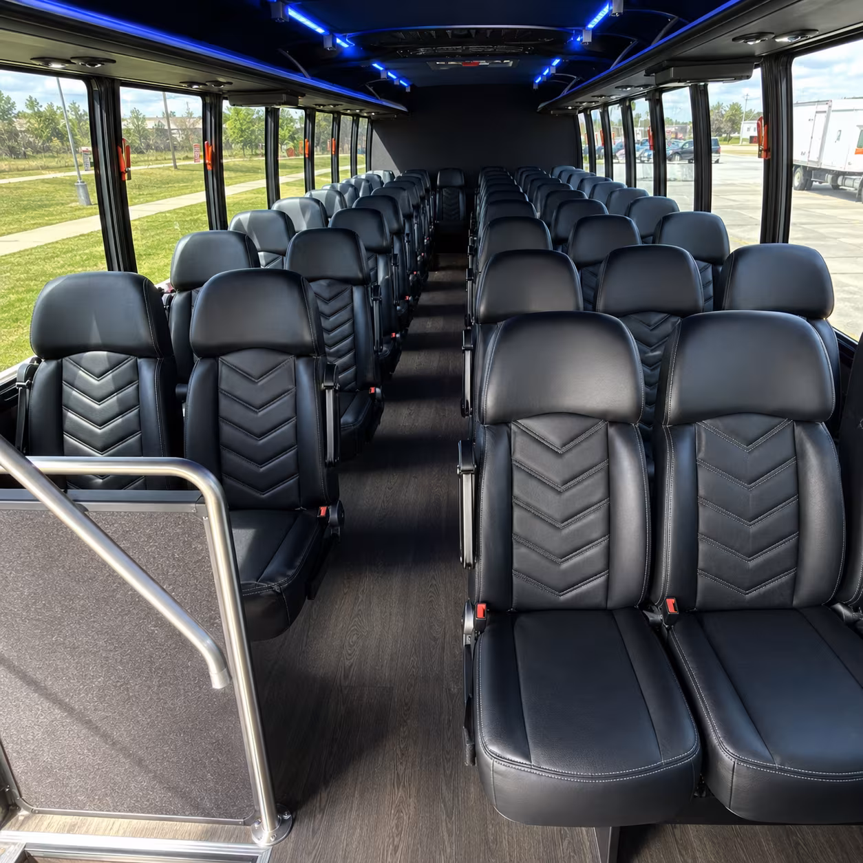 fayetteville long distance transportation onboard seating