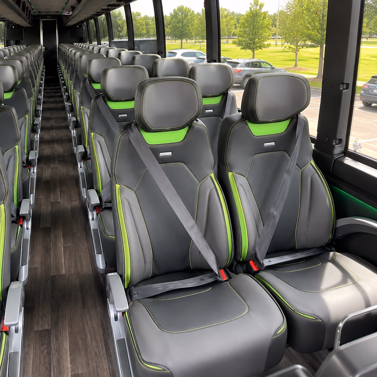 why a charter bus makes sense for fay airport group arrivals